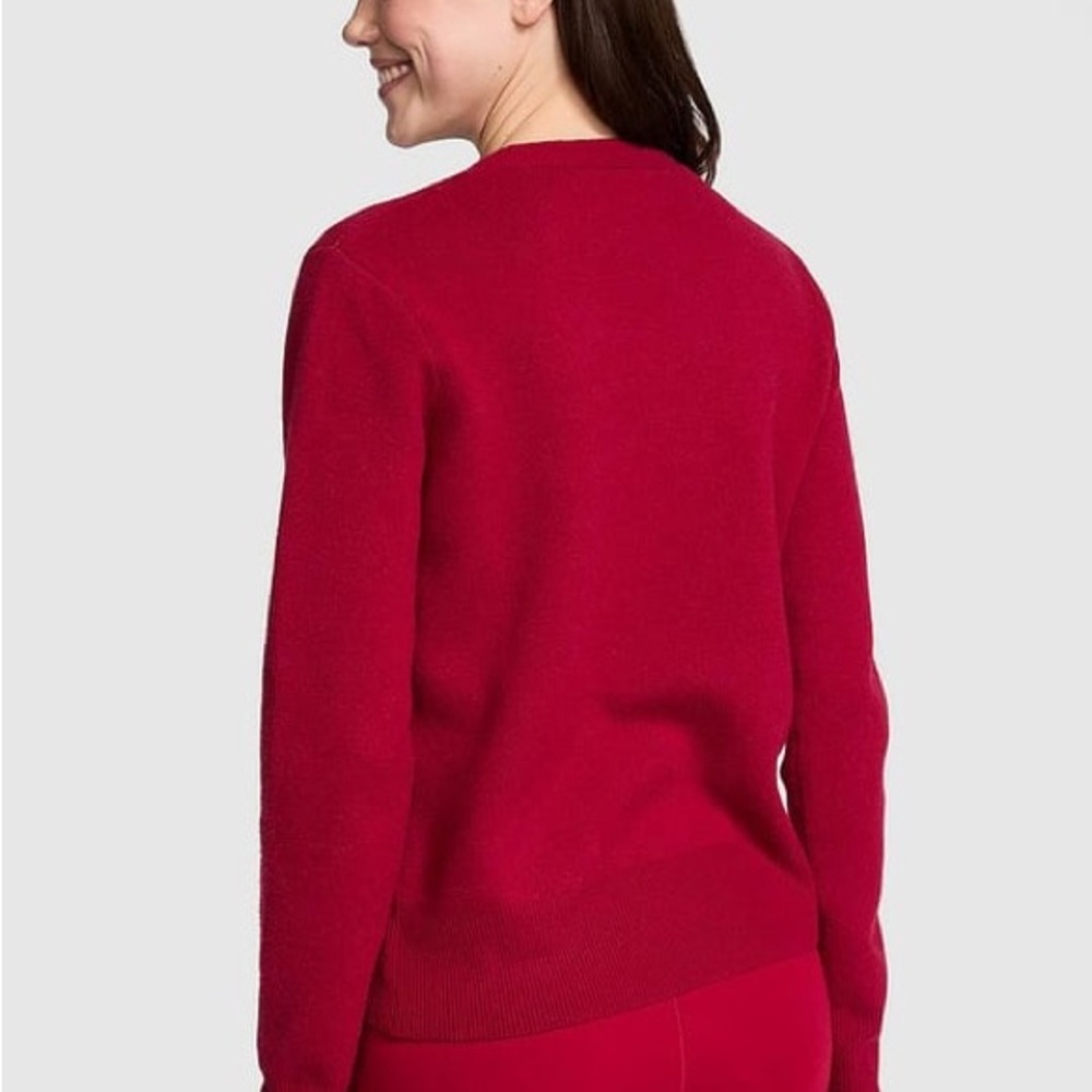 PINK Victoria's Secret Red 'So Hot!' Crewneck Sweater S - Picture 2 of 8